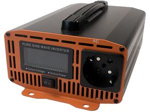 Invertor de putere HOULI 12V la 230V, 800W/1600W, undă sinusoidală pură