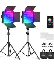 Neewer 660 Set 2x RGB Foto-Dauerlicht, 340x kühle + 330x warme LED, 50W