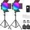 Neewer 660 sada 2x RGB trvalé fotosvětlo, 340x chladné + 330x teplé LED, 50W
