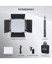 Neewer 660 Set 2x RGB Foto-Dauerlicht, 340x kühle + 330x warme LED, 50W