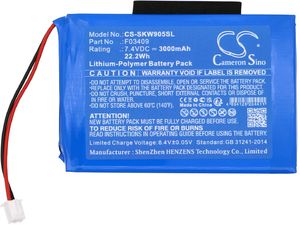 Akkumulátor Satlink Ws-6902, Ws-6905 és másokhoz, 3000 mAh, Li-Ion