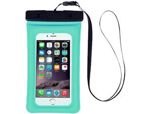 Vodotěsné plovoucí pouzdro s poutkem pro telefony do 6" zelené