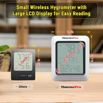 ThermoPro TP-60C, termometru cu senzor extern, fără fir, măsoară temperatura și umiditatea