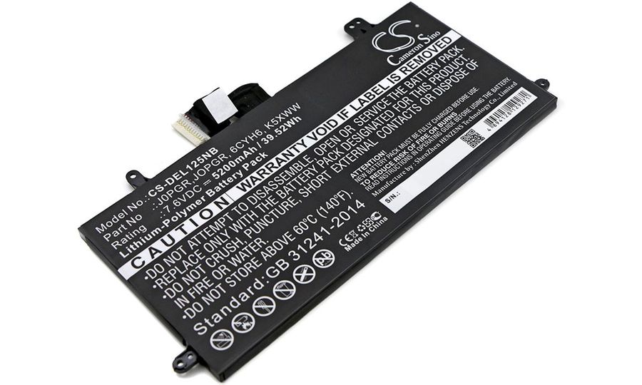 Akku für DELL Latitude 12 5285 2-In-1 (entspricht DELL 51KD7), 5200 mAh