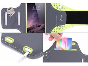 Mobilly sport neopren pentru telefoane cu dimensiunea de 6.4", portocaliu