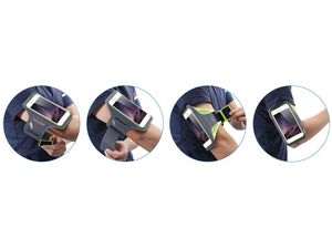 Mobilly sport neopren pentru telefoane cu dimensiunea de 6.4", portocaliu