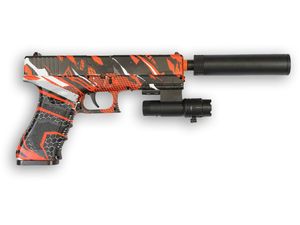 Sunny Blaster Glock - 2, pistol cu bile cu gel de apă cu accesorii, negru