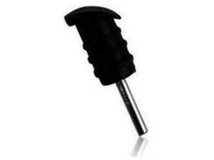 Záslepka 3,5mm audio jack konektoru s nástrojem pro vyjmutí SIM (krytka pro 3,5mm jack), 1ks, černá