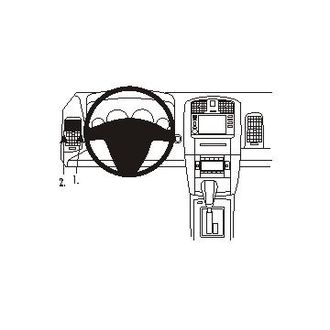 Brodit ProClip montážní konzole pro Cadillac CTS 03-05/SRX 04-05, vlevo na mřížku ventilace