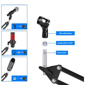 Neewer NW-35 suport de microfon flexibil NW