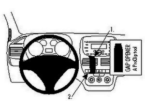 Brodit Монтажна скоба ProClip за Fiat Doblo 10-14/Opel Combo 12-18, за център