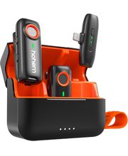 Bluetooth микрофон с 2TX + 1RX (Lightning) конектор + калъф за зареждане