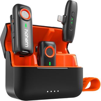Bluetooth-Mikrofon mit 2TX + 1RX (Lightning) Anschluss + Ladekoffer