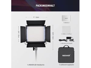 Neewer set 2x RGB1200 lumină foto, 480x RGB LED, 60W