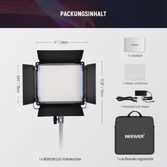 Neewer RGB1200 lumină foto, 480x RGB LED, 60W