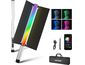 Neewer CL124 RGB постоянна ръчна светлинна лента, 112x бял + 60x RGB LED, 16W, 5/8" резба