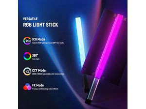 Neewer CL124 RGB постоянна ръчна светлинна лента, 112x бял + 60x RGB LED, 16W, 5/8" резба