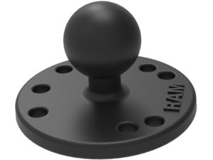 RAM Mounts kruhový adaptér, kovový, AMPS vzor děr, čep 1", RAM-B-202U