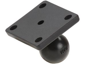 RAM Mounts obdélníkový adaptér, kovový, AMPS vzor děr, 1" čep, RAM-B-347U