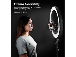 Neewer RP19H 18,9" állandó körkörös lámpa állvánnyal, 512 LED, 42W, 2540lux, CRI 98+, távvezérléssel