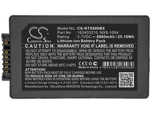 Akku für Handgerät Nautiz X8, 6800mAh, Li-Ion