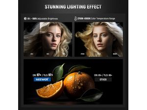 Neewer CB60 állandó stúdiófény, Bowens, 34000Lux/1m, 2700-6500K, CRI97+, 70W, Bi-Color COB LED
