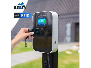BESEN Wallbox 11kW EV töltőállomás elektromos járművekhez, 6m kábel, RFID kártya