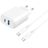 Proove hálózati töltő Silicone Power 2 30W (Type-C + USB) + Type-C Type-C 60W-os kábel (1m)