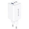 Încărcător de rețea Proove Pocket GaN 65W (2×Type-C + USB)