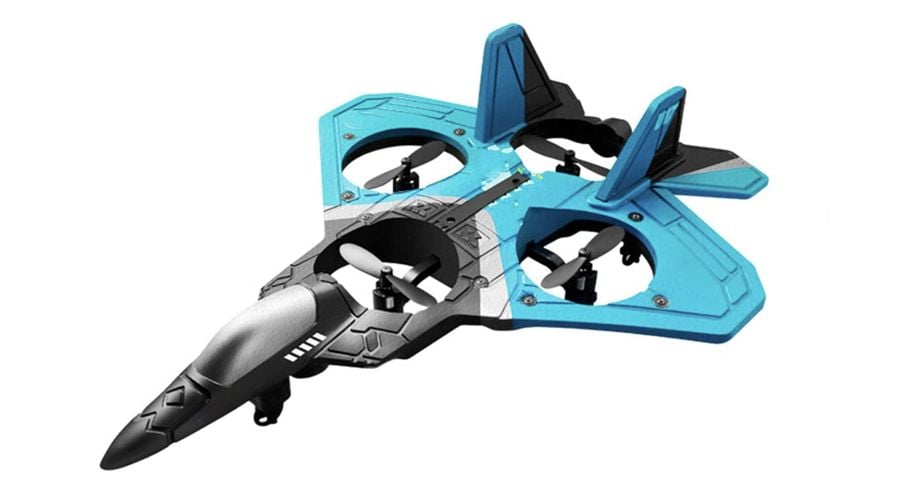 Mobilly RC pěnové letadlo čtyřvrtulový (quadcopter) s LED, dálkové ovládání