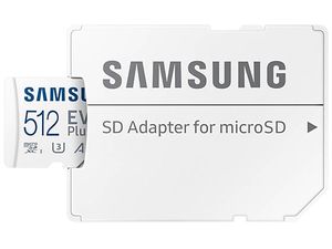 Samsung micro SDXC 512GB EVO Plus + adaptor SD, 160MB/s