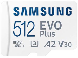 Samsung micro SDXC 512GB EVO Plus + adaptor SD, 160MB/s