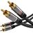 PremiumCord Cablu ecranat HQ 2x CINCH-2x CINCH M/M 3m