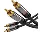 PremiumCord HQ екраниран кабел 2x CINCH-2x CINCH M/M 1,5m