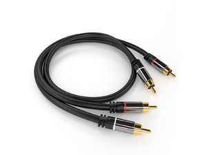 PremiumCord HQ екраниран кабел 2x CINCH-2x CINCH M/M 1,5m