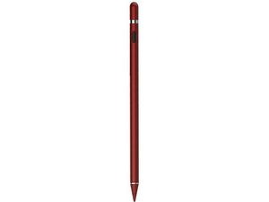 Aktivní stylus a dotykové pero 3v1 pro mobily a tablety, červené