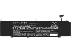 Akkumulátor Dell Alienware M15 / G5 / G7, és másokhoz, 7800 mAh, Li-Pol