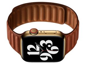 Mobilly řemínek na Apple watch 38/40 mm, umělá kůže, tmavě hnědý
