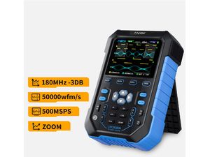 FNIRSI DPOX180H Osciloscop digital și generator de semnal 2în1, ecran IPS de 2,8", canal dublu, 180MHz