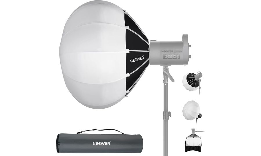 Neewer NS65L, lámpás softbox 65x55cm, Bowens bajonett, fényvisszaverő görgetett "szoknya"
