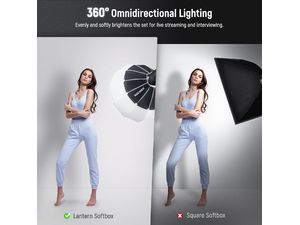 Neewer NS55L, lanternă softbox 65x45cm, baionetă Bowens, "fustă" reflectorizantă cu derulare