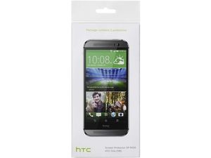 HTC Schutzhülle HC C910 und Displayschutzfolie für HTC One (M8), transparent