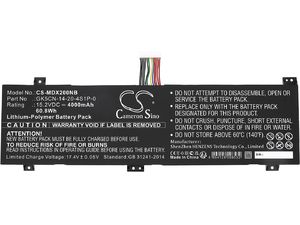 Akkumulátor Clevo, Maingear, Mechrevo, Medion, Schenker, Tongfang, Tuplar és mások számára, 4000 mAh, Li-Ion