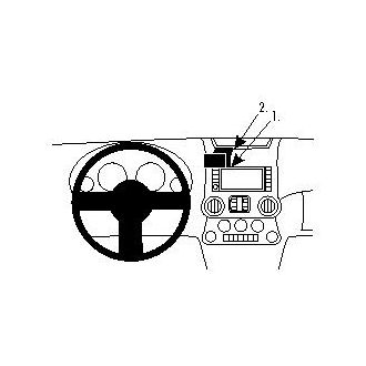 Brodit Монтажна скоба ProClip за Jeep Wrangler 11-18, централна лява