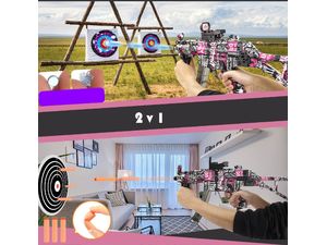 Sunny Blaster MP5K, vízzel-gél BB pisztoly, tartozékokkal, rózsaszín