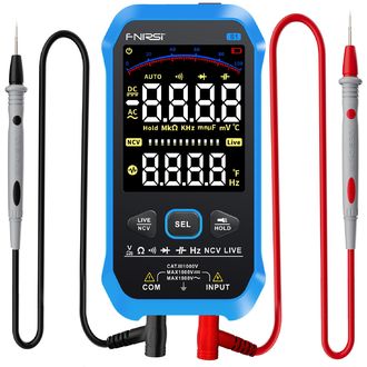 FNIRSI S1 Smart Multimetru digital inteligent 8 în 1 cu afișaj color, tester de tensiune, termometru, AC/DC 1000