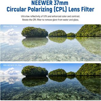 Neewer CLP HD filtru polarizant și UV 37mm, design subțire, MRC