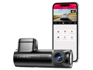 Lingdu D500 4K Dash Cam bezpečnostní kamera s diplejem do auta