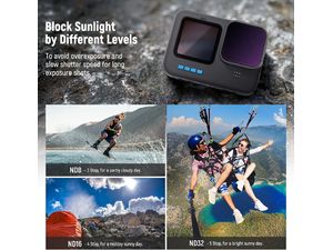 Neewer FL-GP18 set de 4 filtre 80mm, compatibil cu GoPro Hero 12, Hero 11, Hero 10, Hero 9