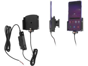 Brodit autós tartó mobiltelefonhoz, USB-C állítható, rejtett résszel. Sz. 75-89 mm, vastagság 2-10 mm